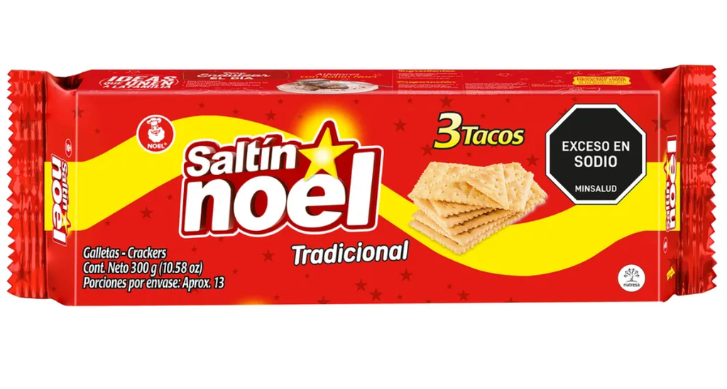 Galletas Saltin Noel (24 Display X 3 Tacos 100 gr)