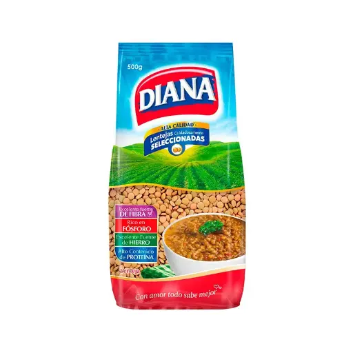 Lentejas Diana X25 Und X500 gr 