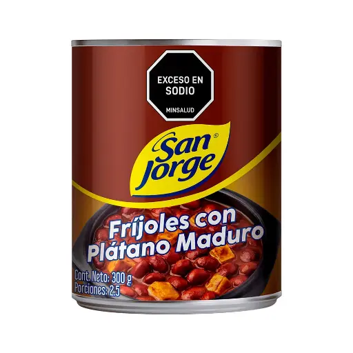 Frijol  Antio (Lata) 24 Und X 300gr (San Jorge) Plátano  