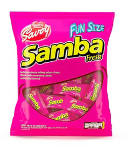 Samba  Mini Strawberry 35und (8 pack x16gr und)