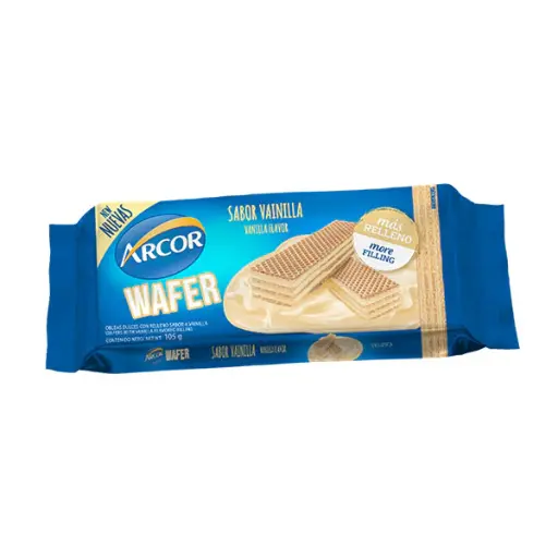 Arcor Galletas Wafer (Vainilla) 48 X105 gr*