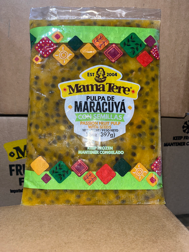 Mamá Tere Pulpa (Maracuya) semilla Frozen  12/14 OZ 397 gr *