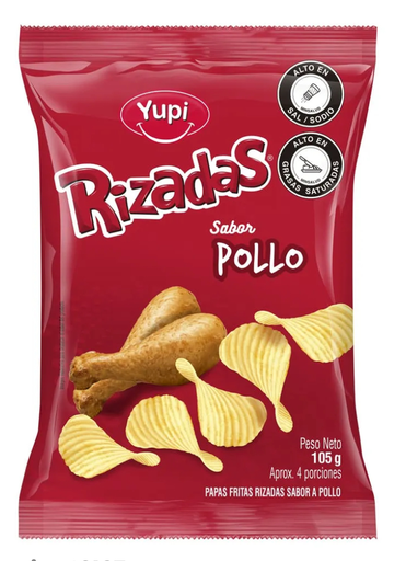 Papas Rizada Pollo 7 X 12 Und * 